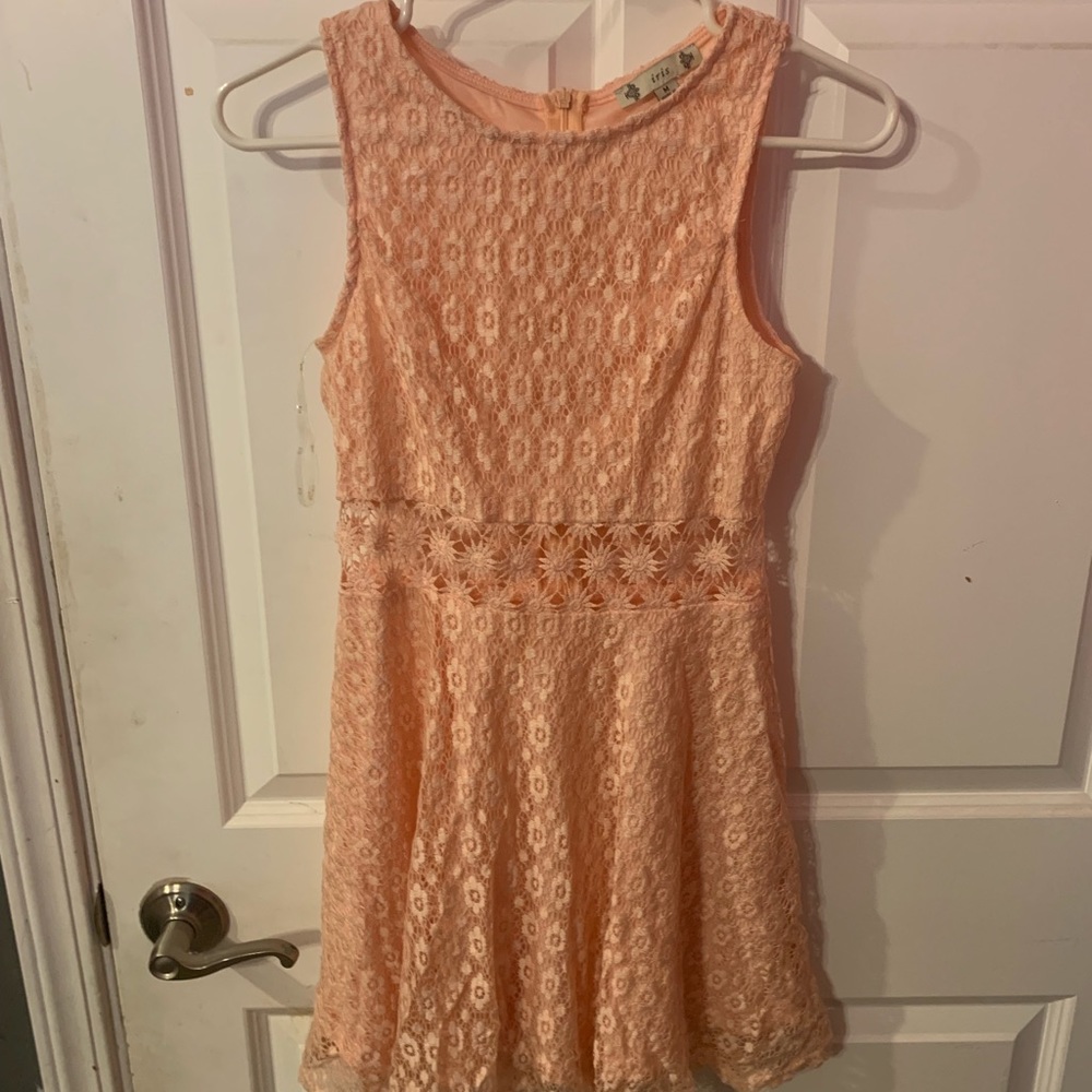 Pink lace dress